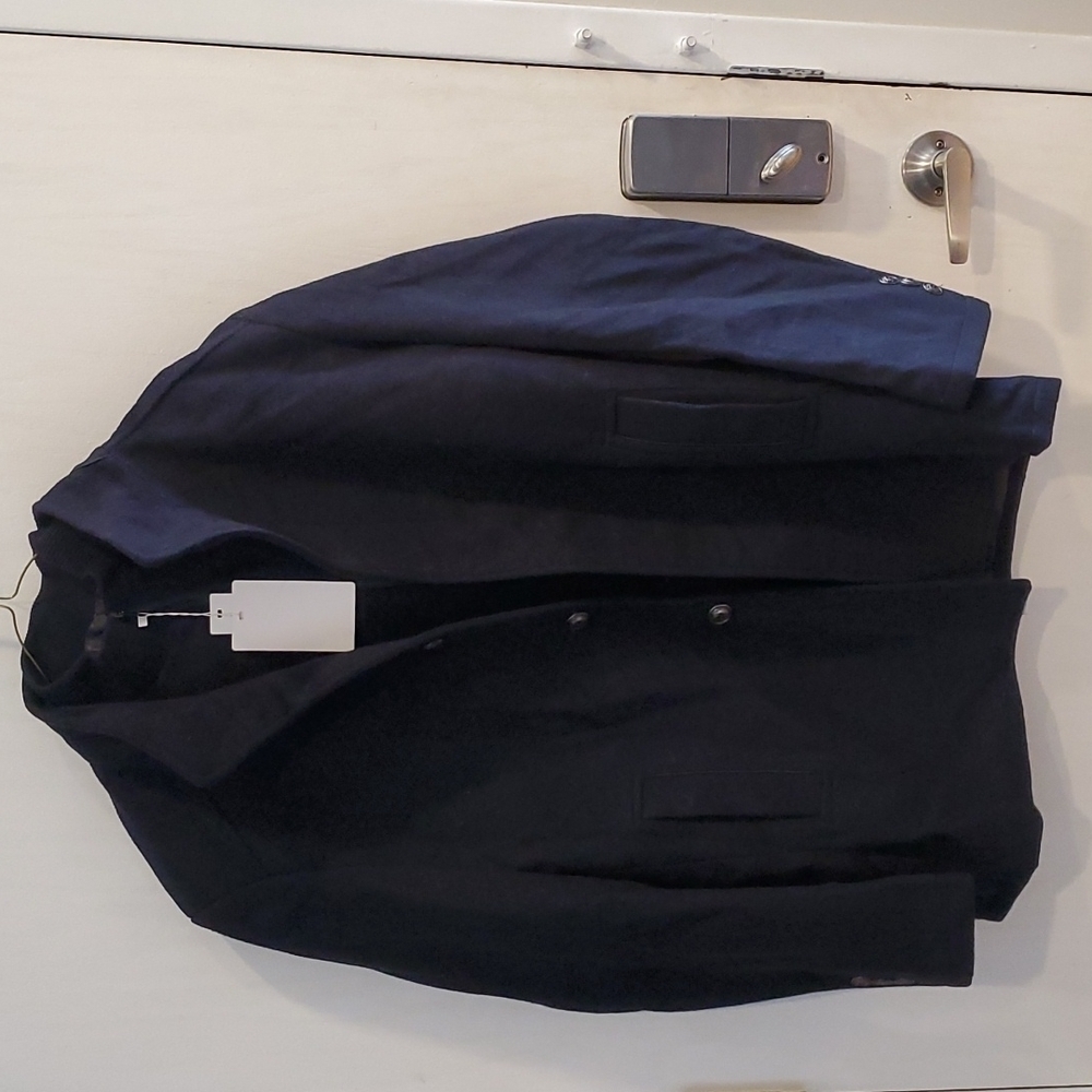 Alpha Black Wool Blend Winter Jacket M NWT